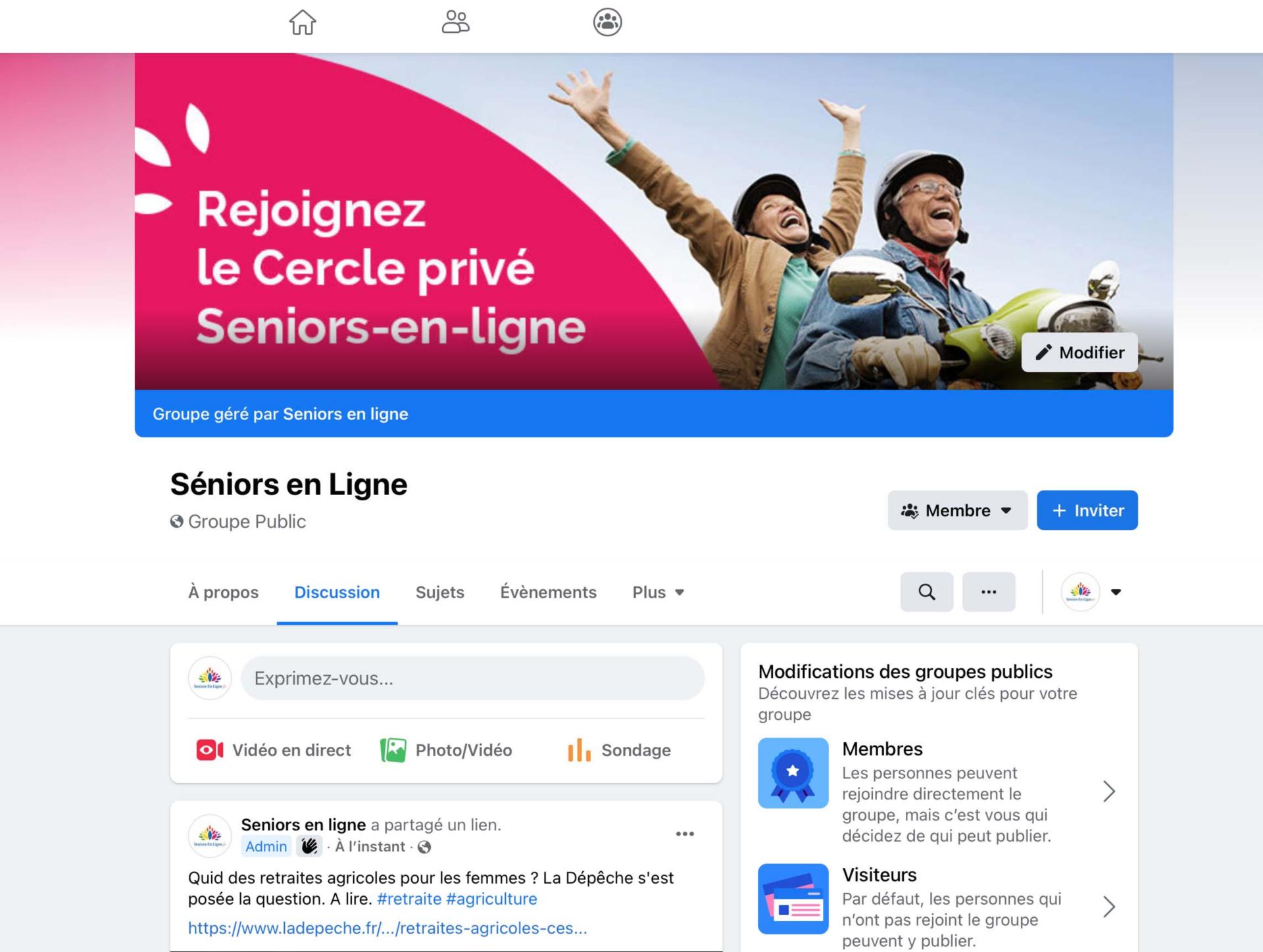 Rejoignez Famille-Seniors-en-ligne sur Facebook