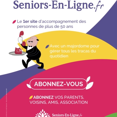 Une affiche Famille-Seniors-en-ligne pour célébrer Noël